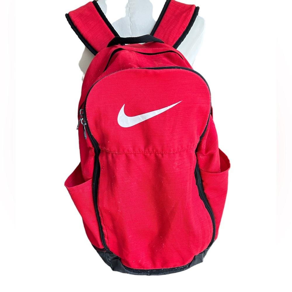 NIKE Brasilia XL Backpack Red and Black